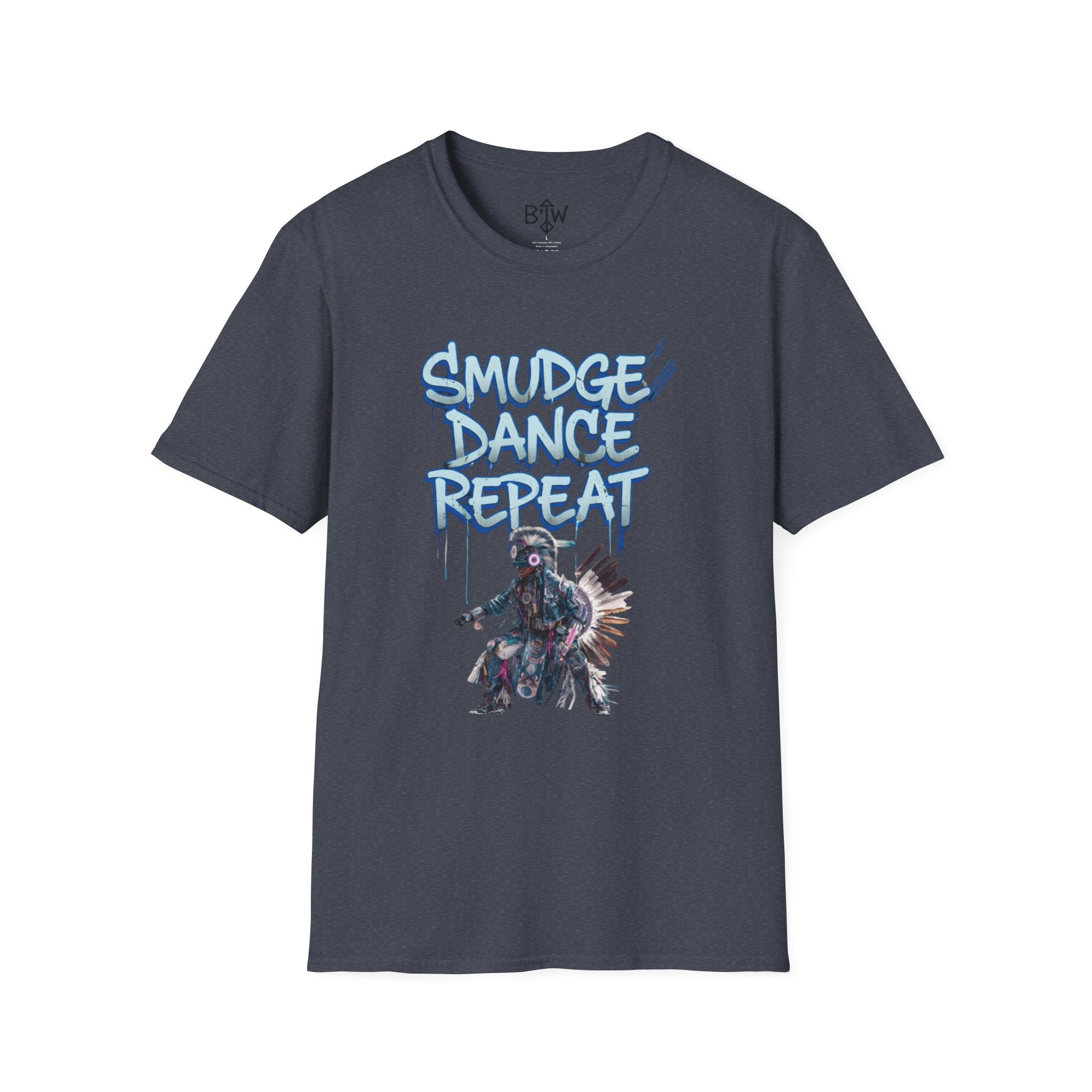 Smudge Dance Repeat T-Shirt — Tribal Dancer Graphic Tee