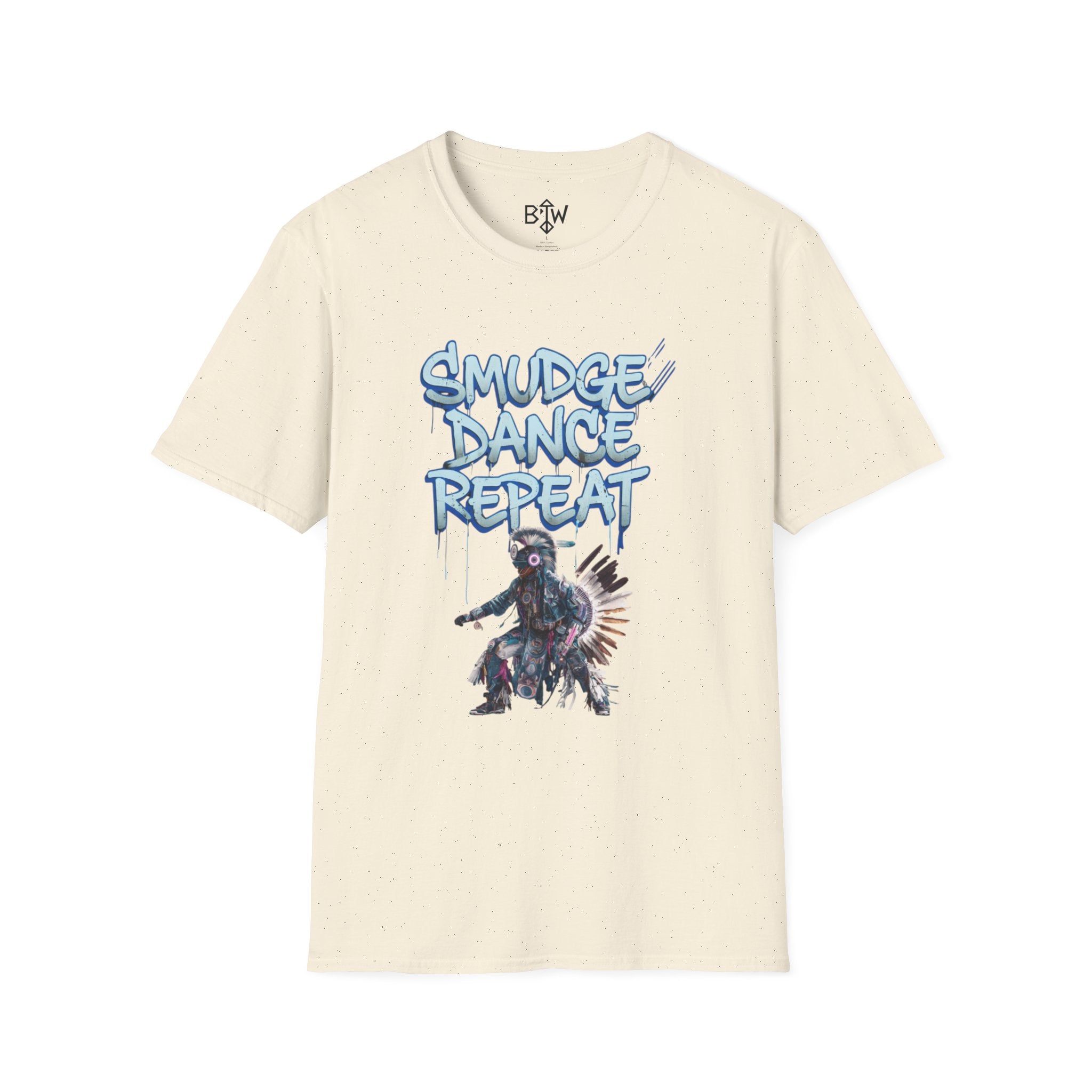 Smudge Dance Repeat T-Shirt — Tribal Dancer Graphic Tee
