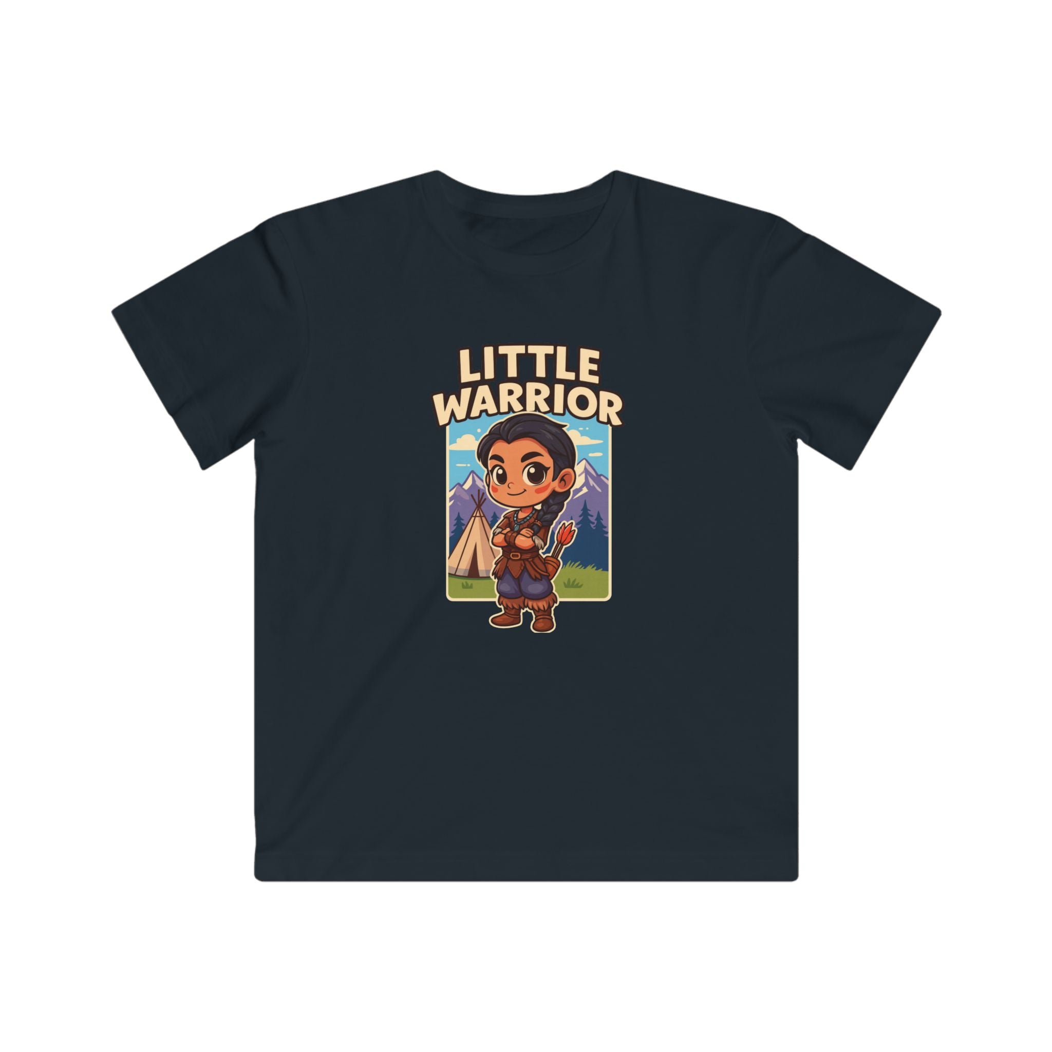 Little Warrior Kids T‑Shirt — Cute Adventure Graphic Tee for Boys & Girls