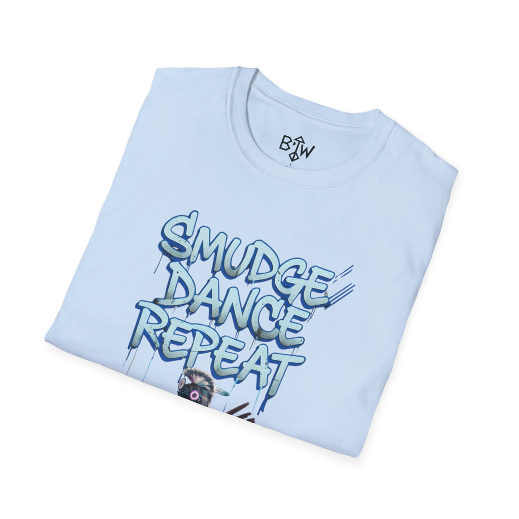 Smudge Dance Repeat T-Shirt — Tribal Dancer Graphic Tee