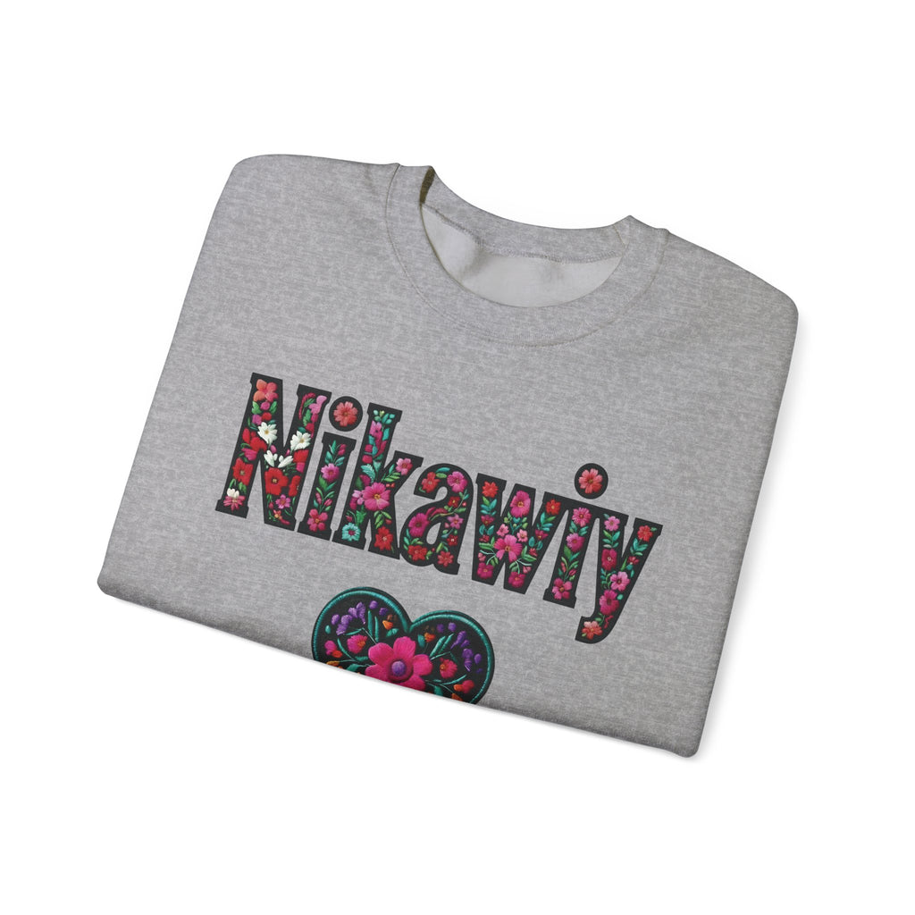 Nikawiy Floral Heart Sweatshirt