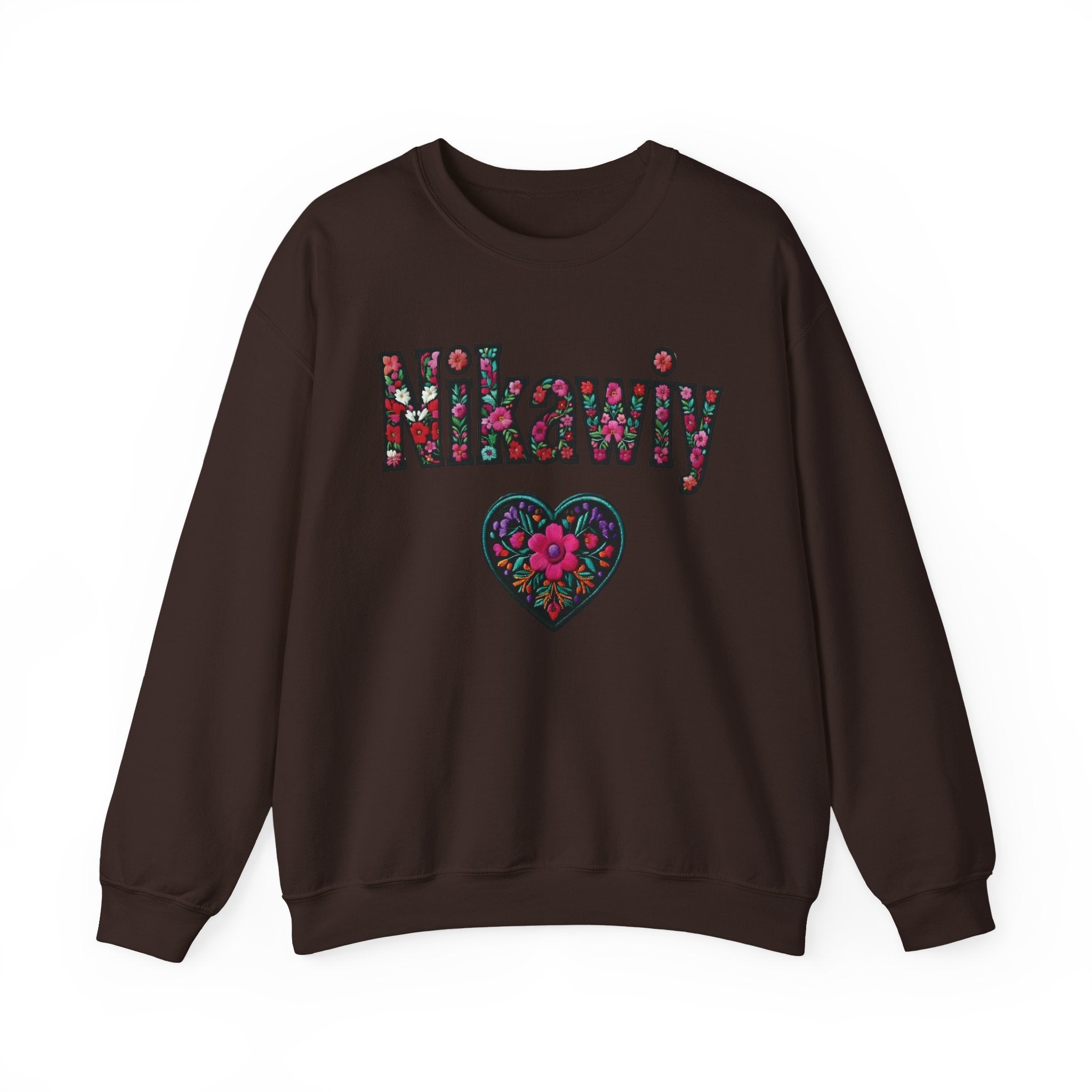 Nikawiy Floral Heart Sweatshirt