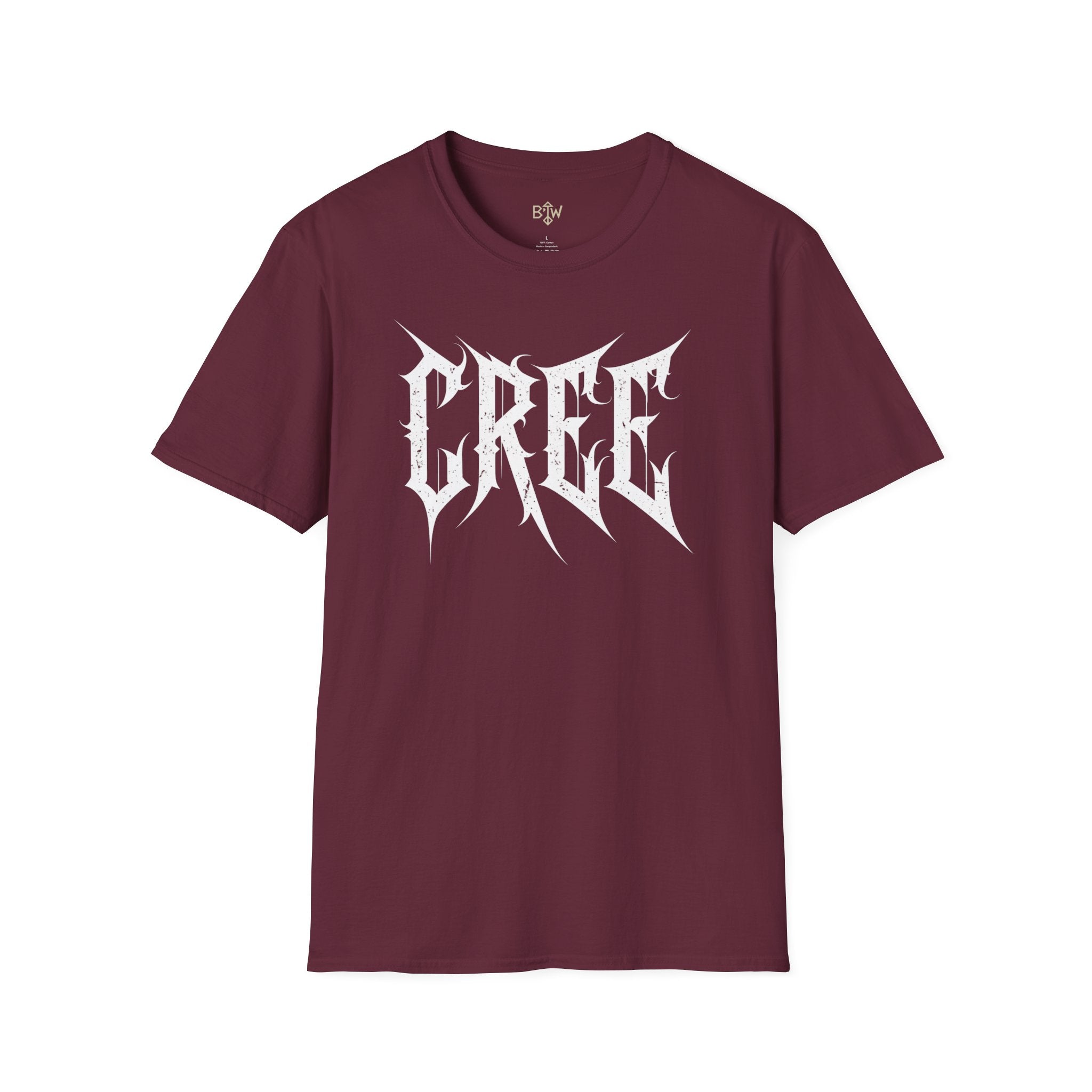 Cree Gothic Metal Logo T-Shirt
