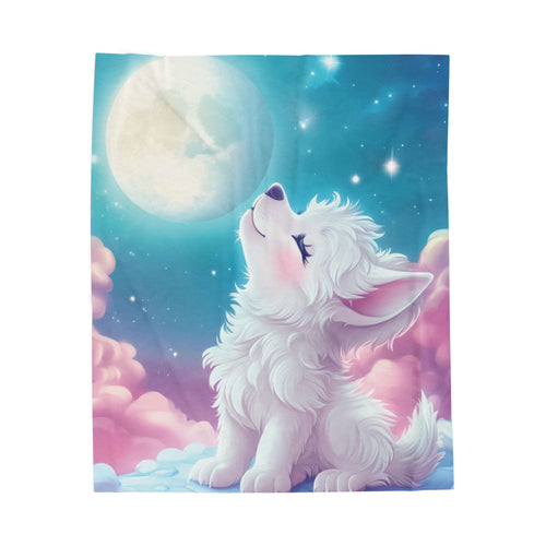 Cute White Wolf - Indigenous Designer Creation