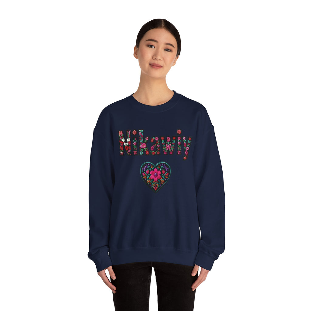Nikawiy Floral Heart Sweatshirt