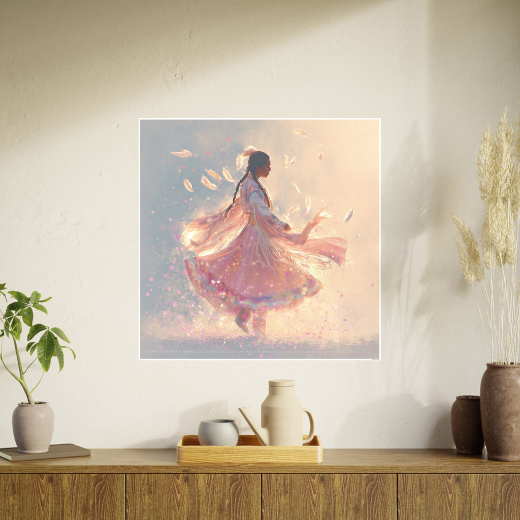 Ethereal Old Style Fancy Art Poster — Soft Pastel Photo Print