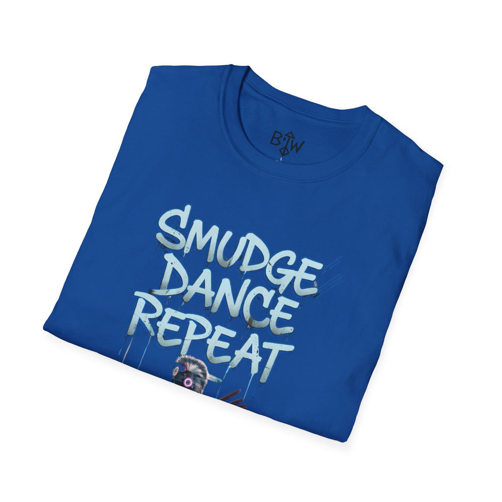 Smudge Dance Repeat T-Shirt — Tribal Dancer Graphic Tee