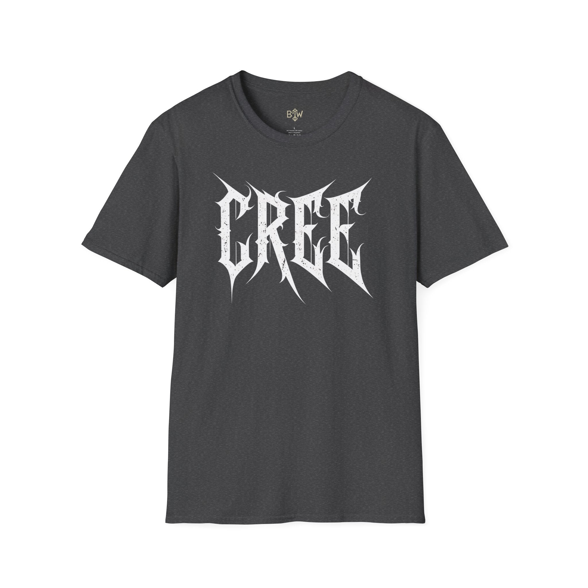 Cree Gothic Metal Logo T-Shirt