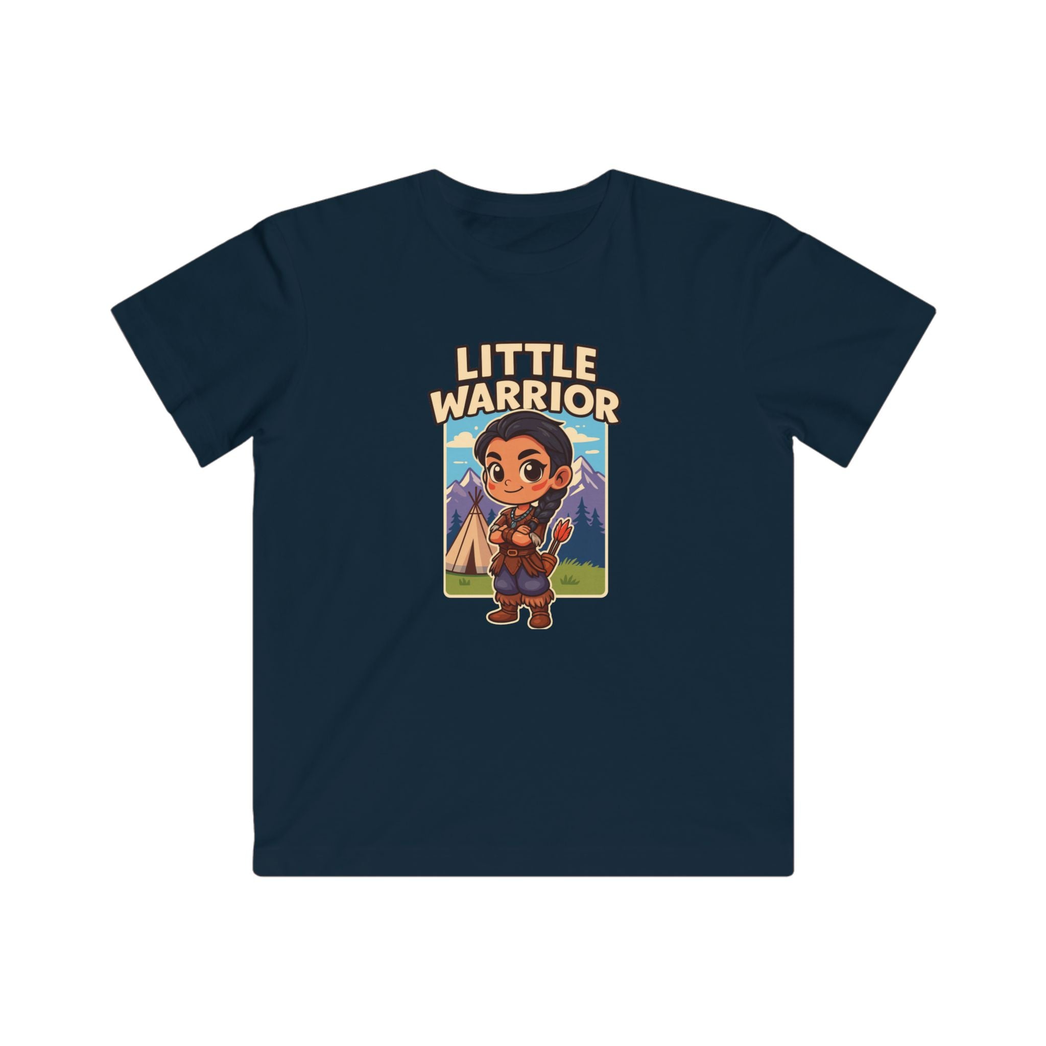 Little Warrior Kids T‑Shirt — Cute Adventure Graphic Tee for Boys & Girls