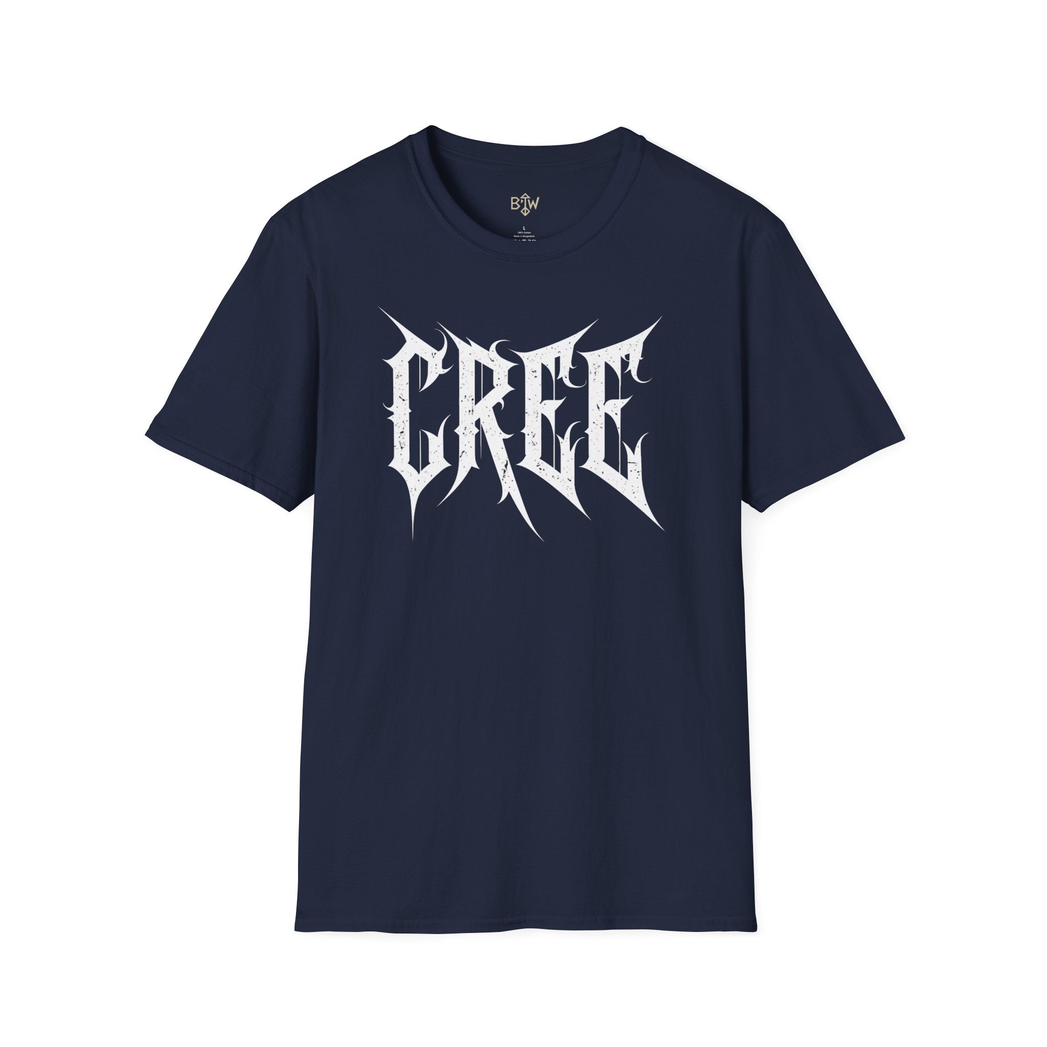 Cree Gothic Metal Logo T-Shirt