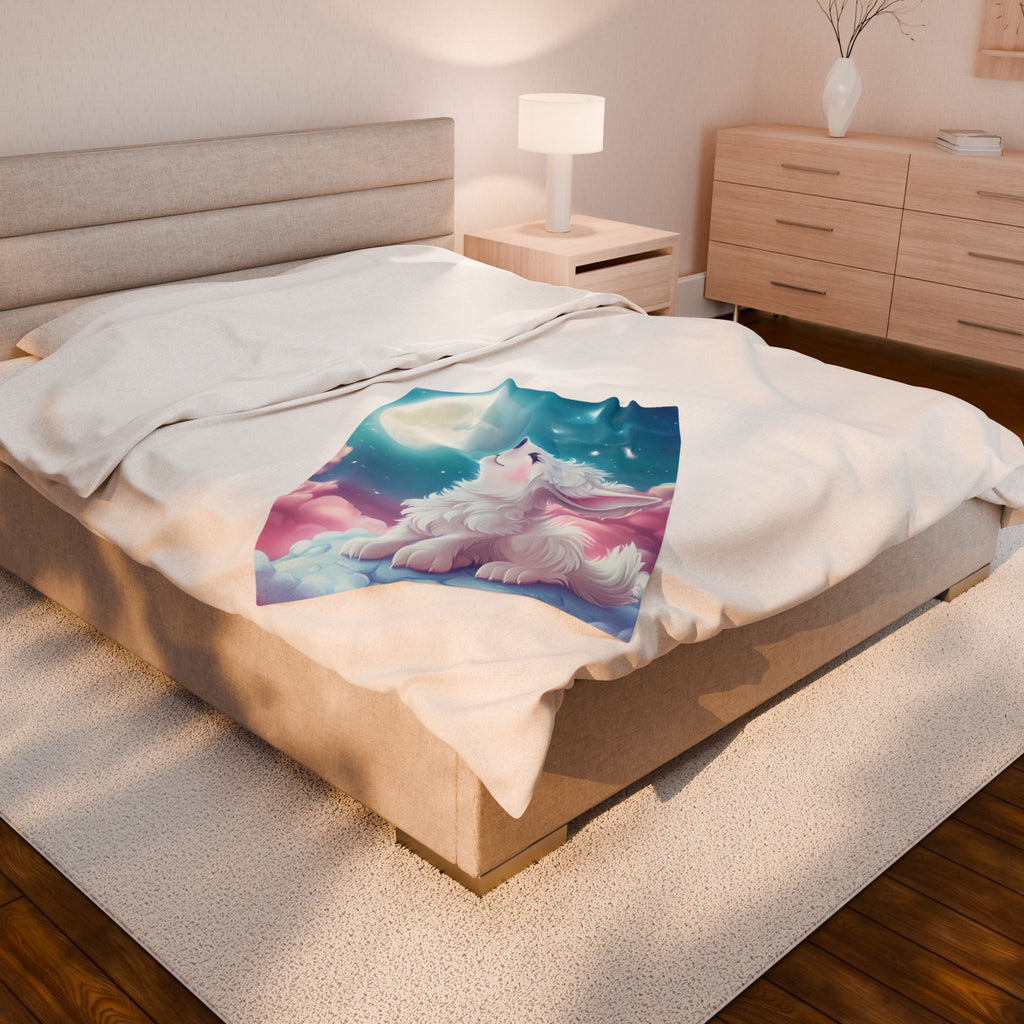 Cute White Wolf - Indigenous Designer Creation