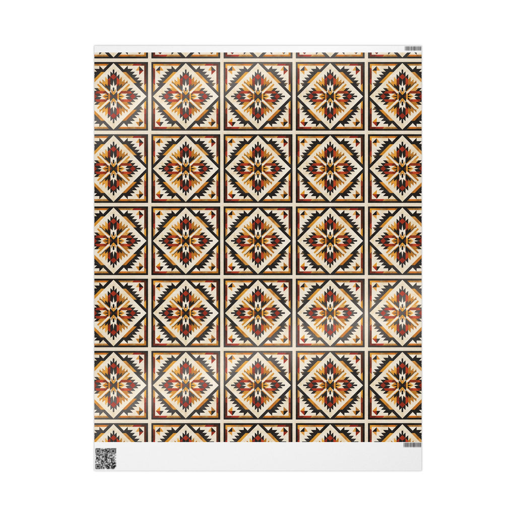 Sacred Directions – Cree Geometric Wrapping Paper