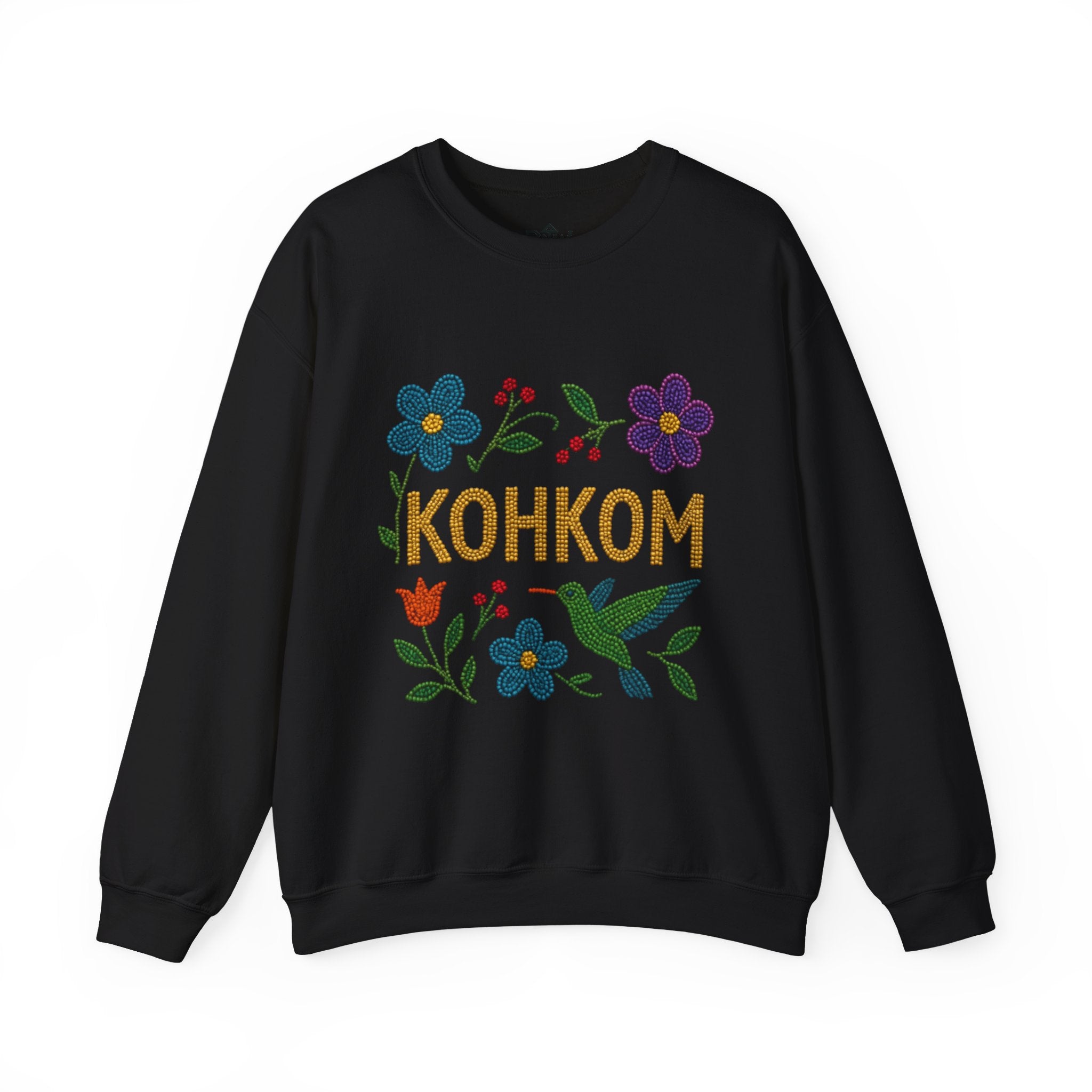 Kohkom Floral Crewneck Sweatshirt — Mother’s Day Indigenous-Inspired Sweatshirt