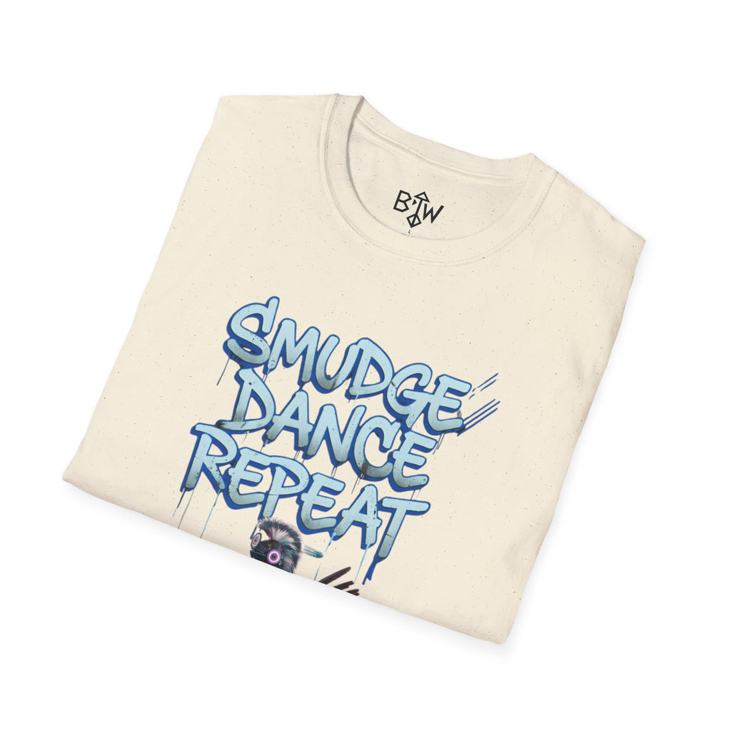 Smudge Dance Repeat T-Shirt — Tribal Dancer Graphic Tee