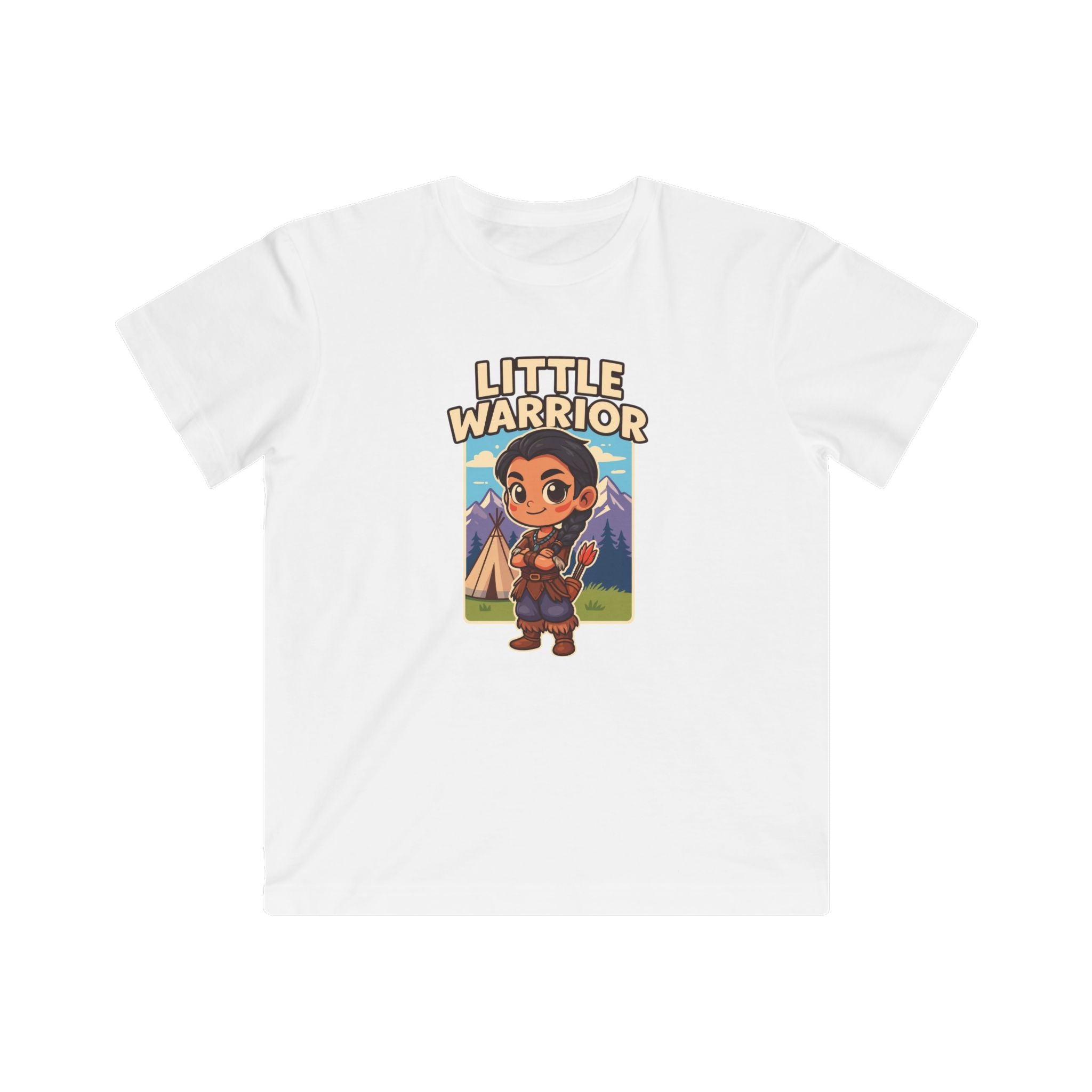 Little Warrior Kids T‑Shirt — Cute Adventure Graphic Tee for Boys & Girls