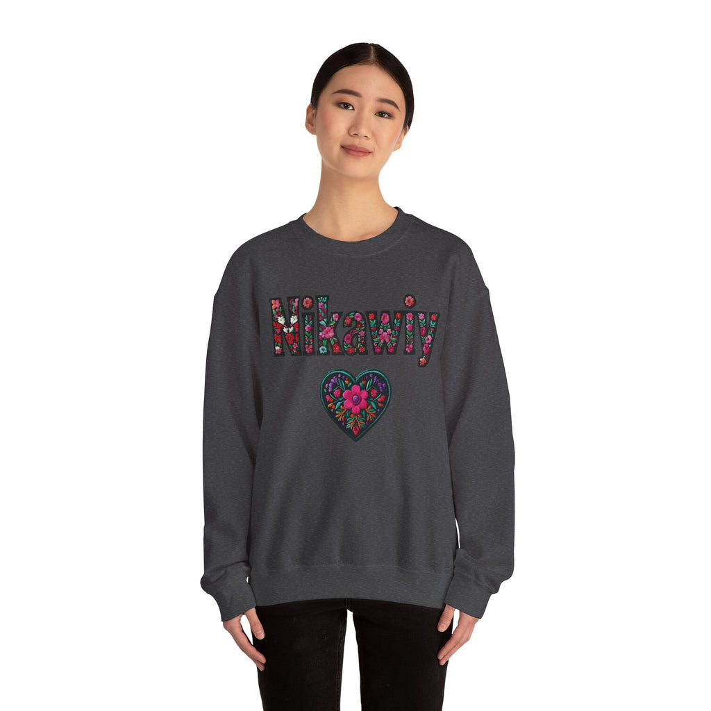 Nikawiy Floral Heart Sweatshirt