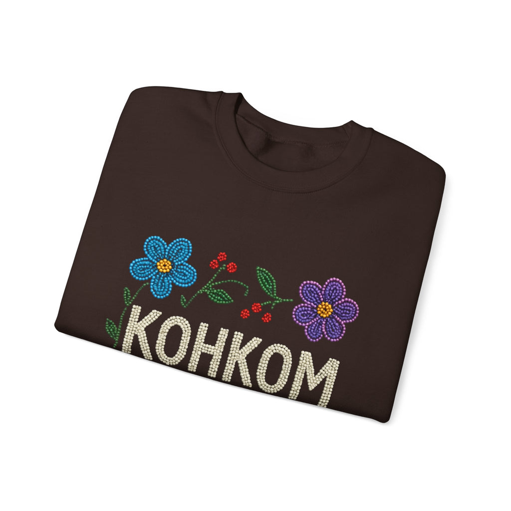 Hummingbird and Floral Kohkom Sweatshirt
