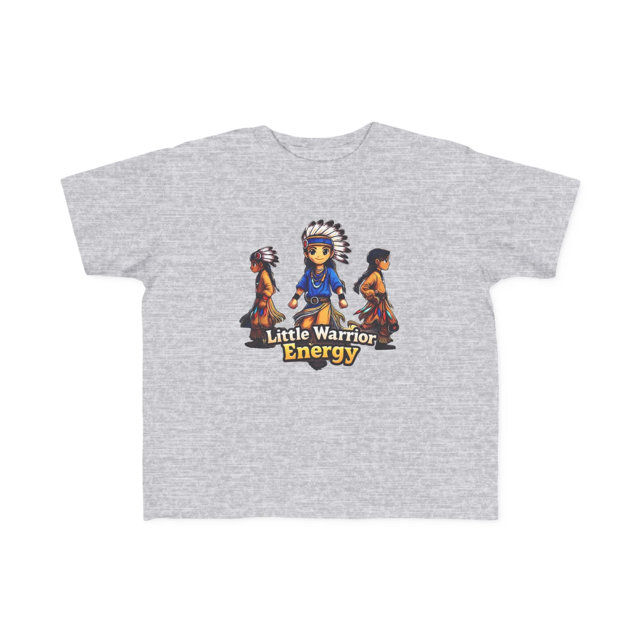 Toddler Tee — "Little Warrior Energy" Native Kids Graphic Shirt