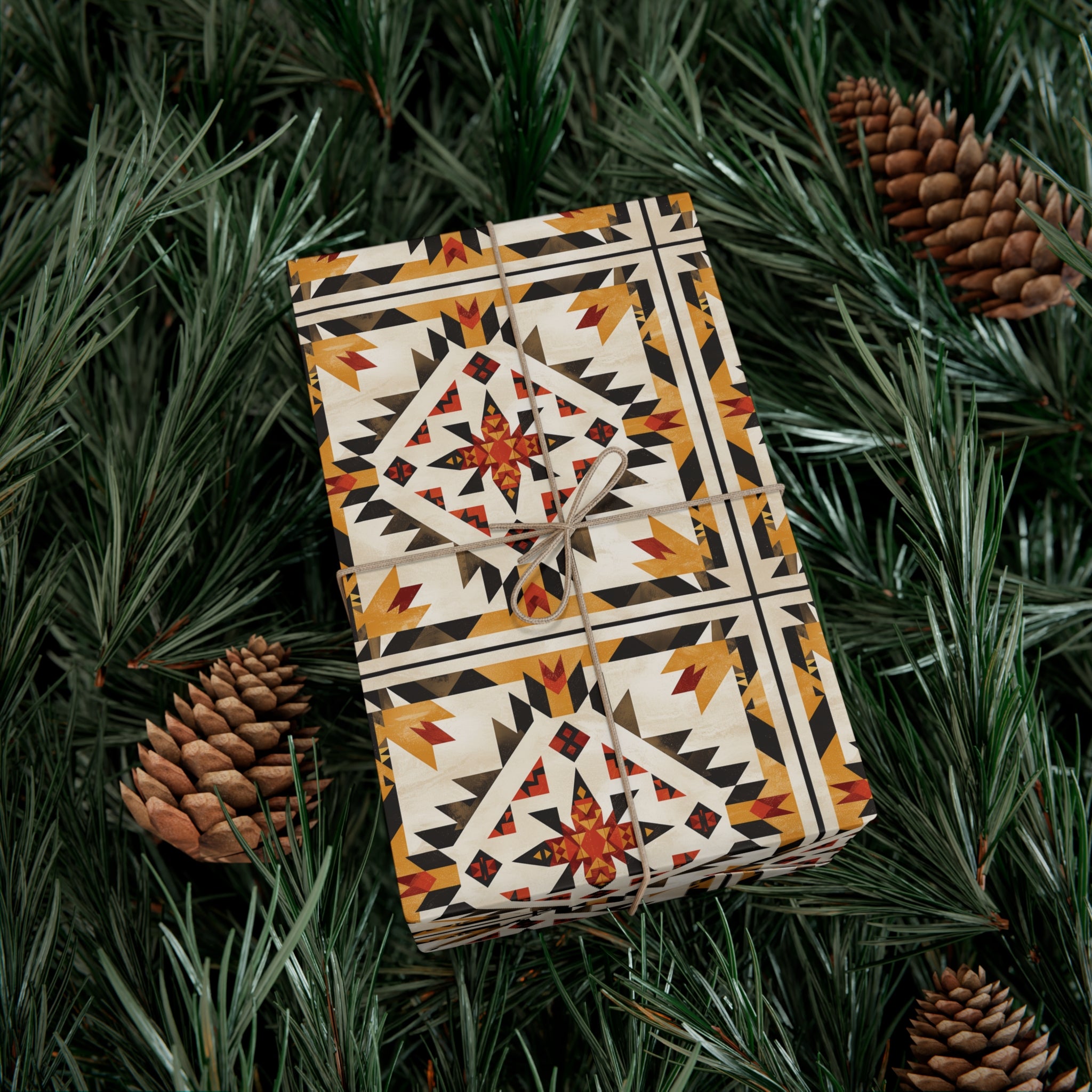 Cree Sunburst Geometric Wrapping Paper