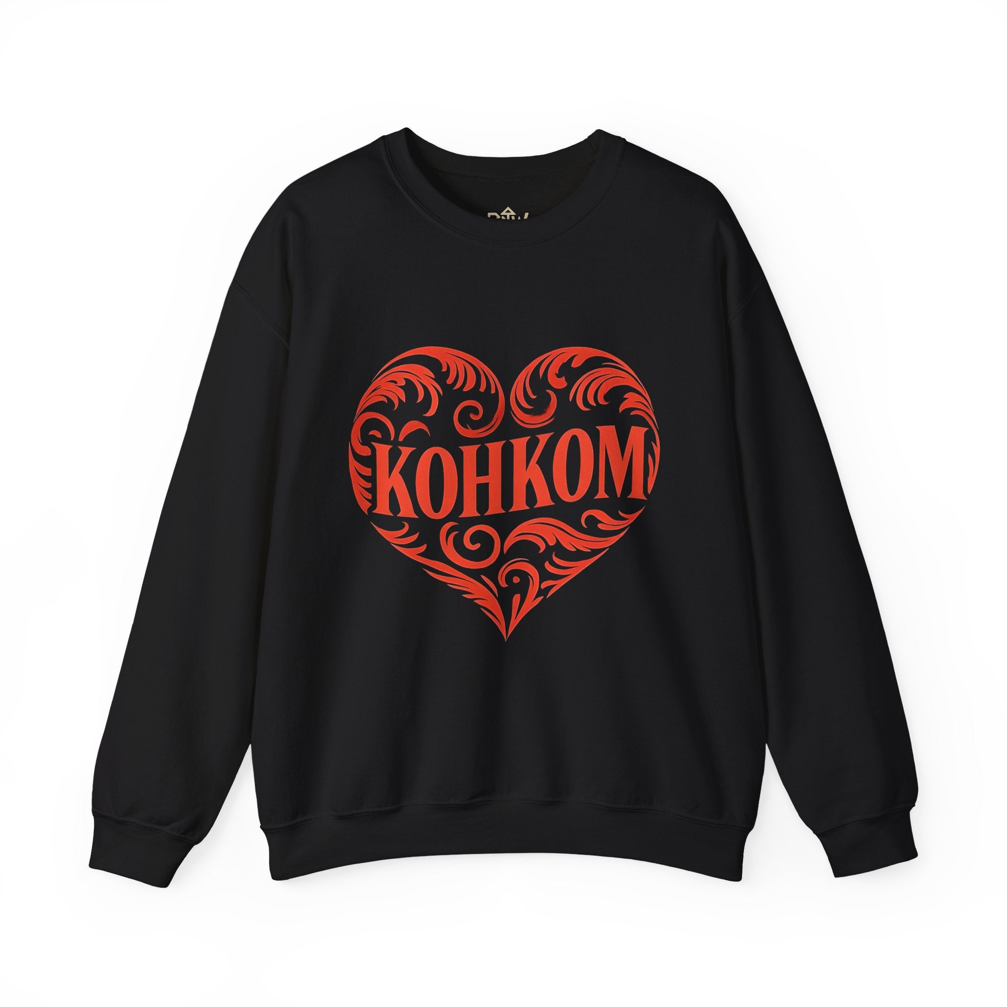 KOHKOM Heart Crewneck Sweatshirt — Floral Tribal Grandma Gift