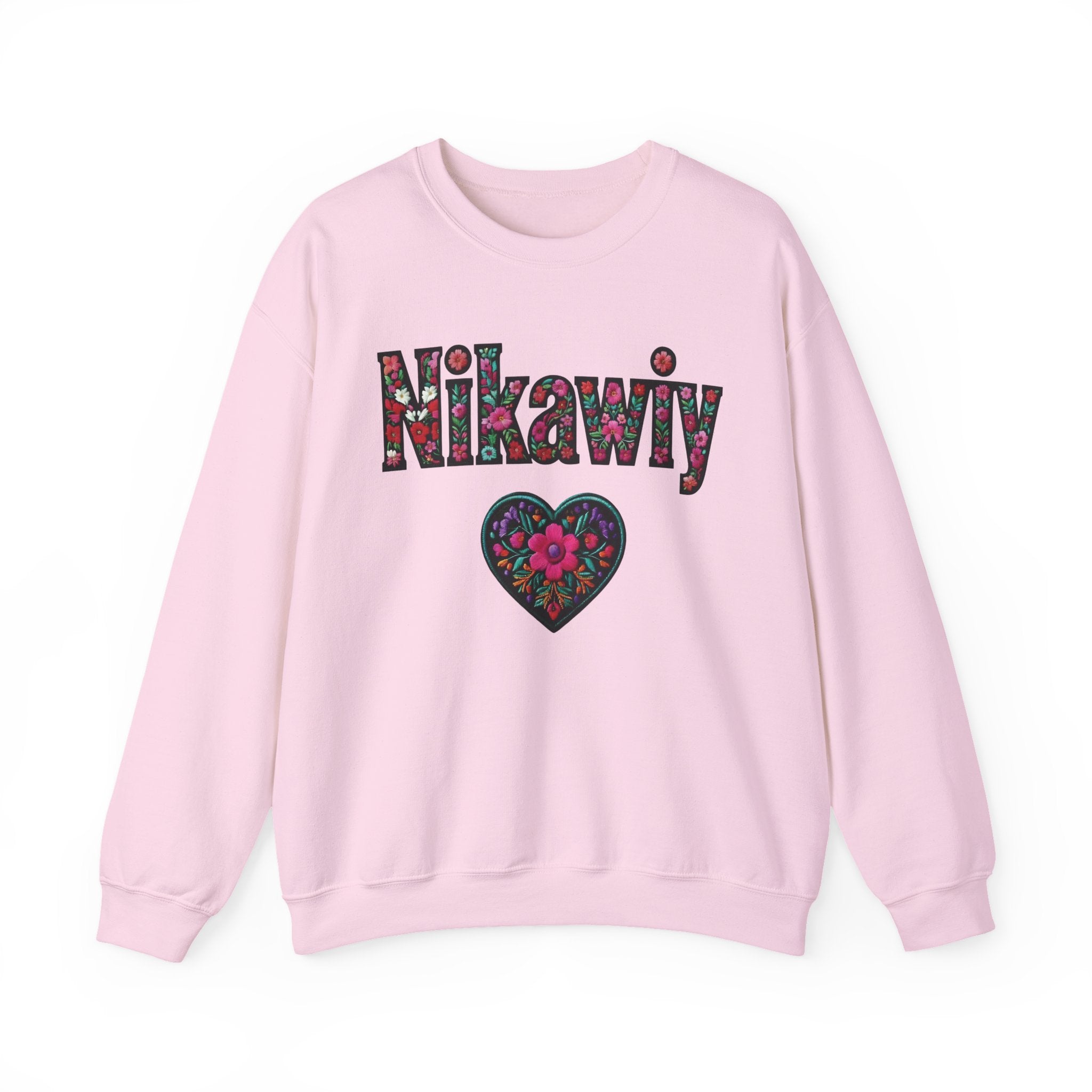 Nikawiy Floral Heart Sweatshirt