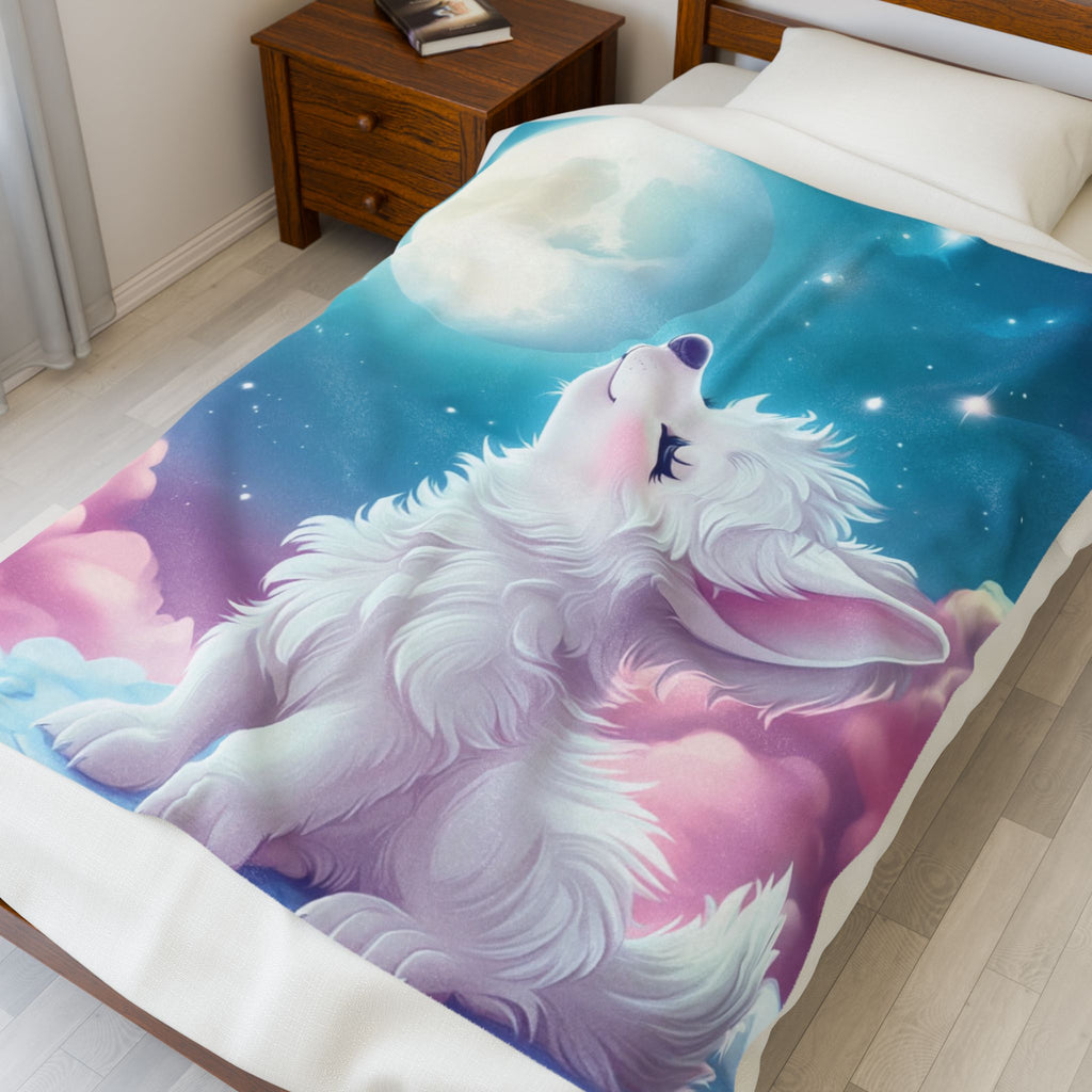 Cute White Wolf - Indigenous Designer Creation