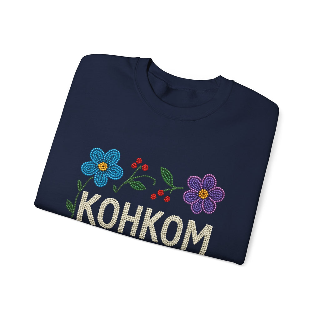 Hummingbird and Floral Kohkom Sweatshirt
