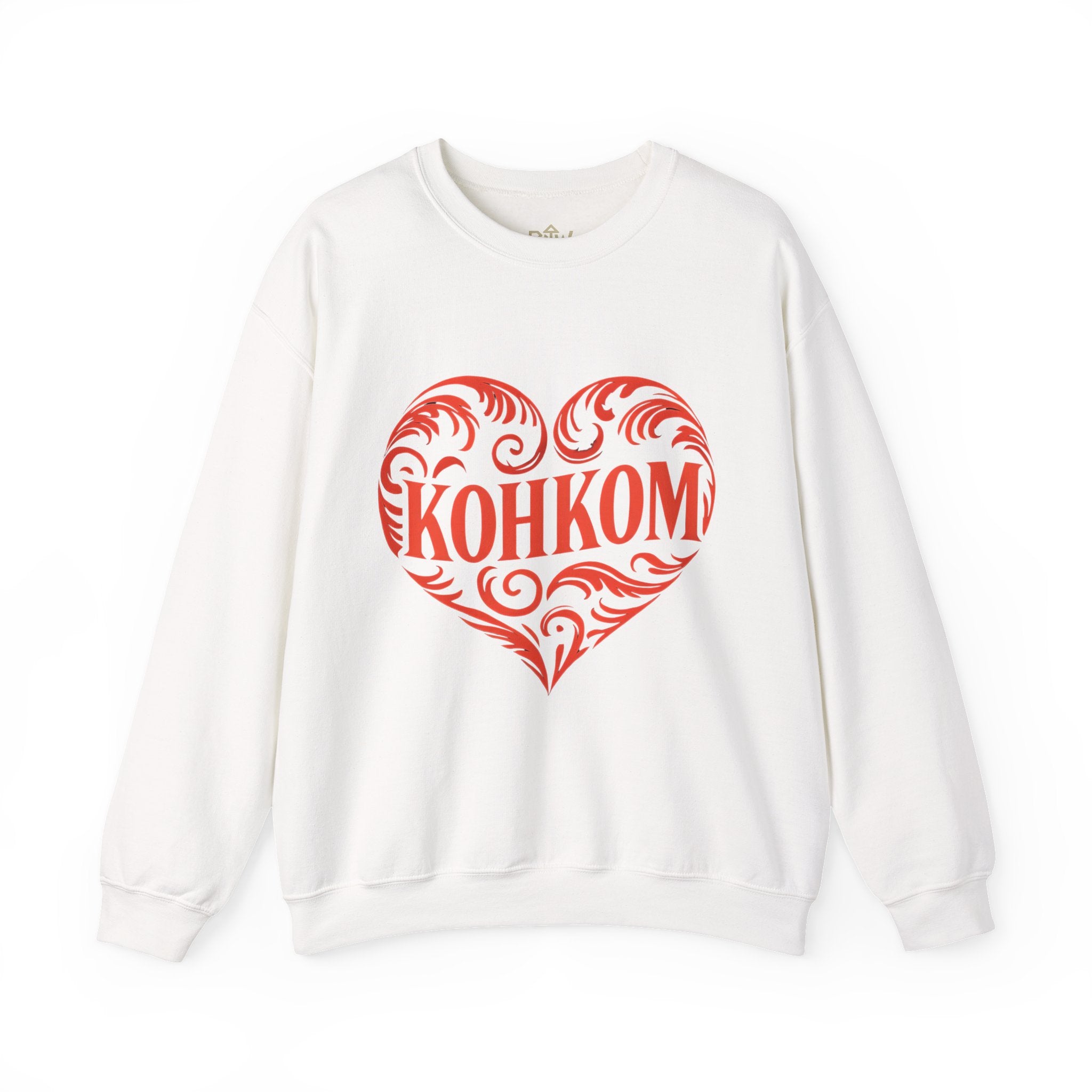 KOHKOM Heart Crewneck Sweatshirt — Floral Tribal Grandma Gift