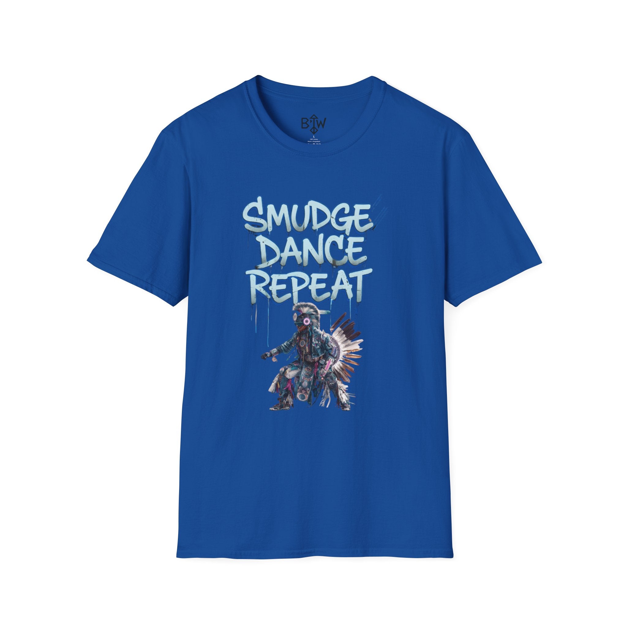 Smudge Dance Repeat T-Shirt — Tribal Dancer Graphic Tee