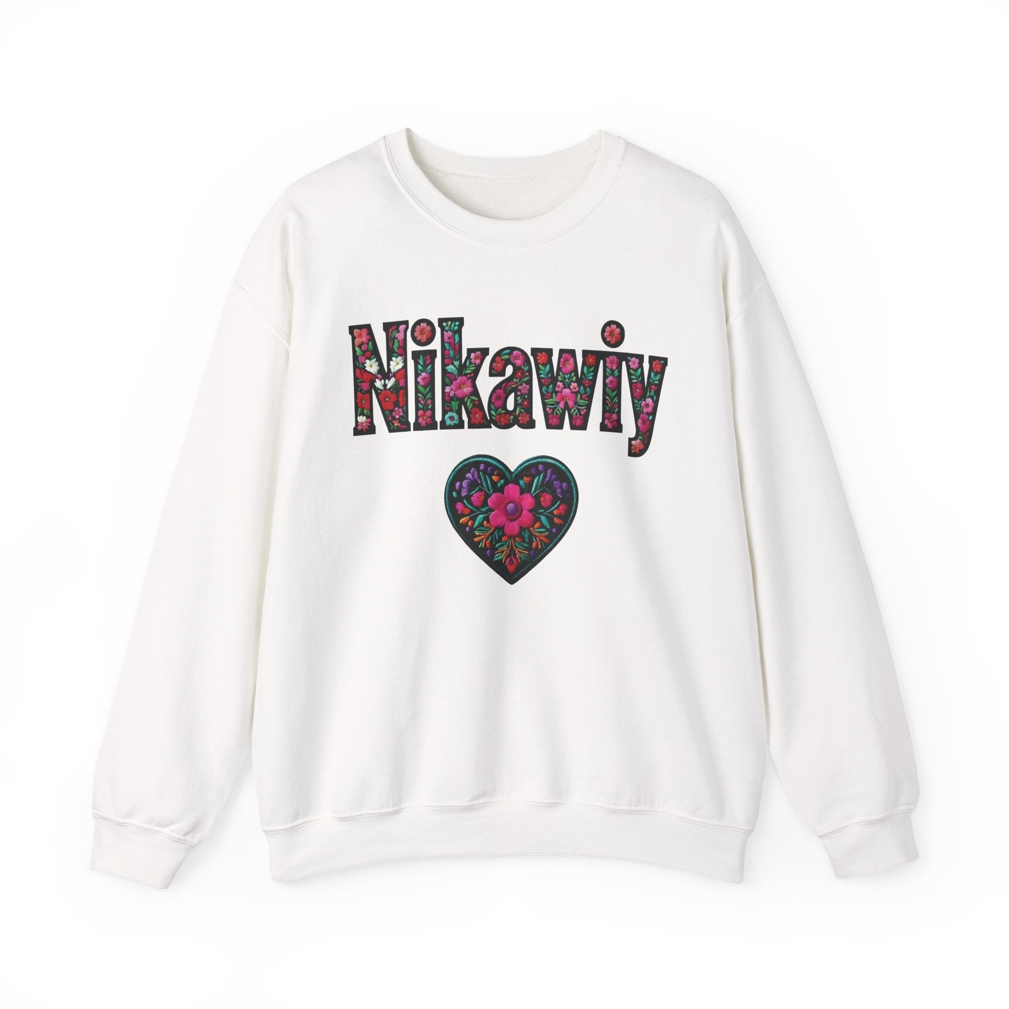 Nikawiy Floral Heart Sweatshirt