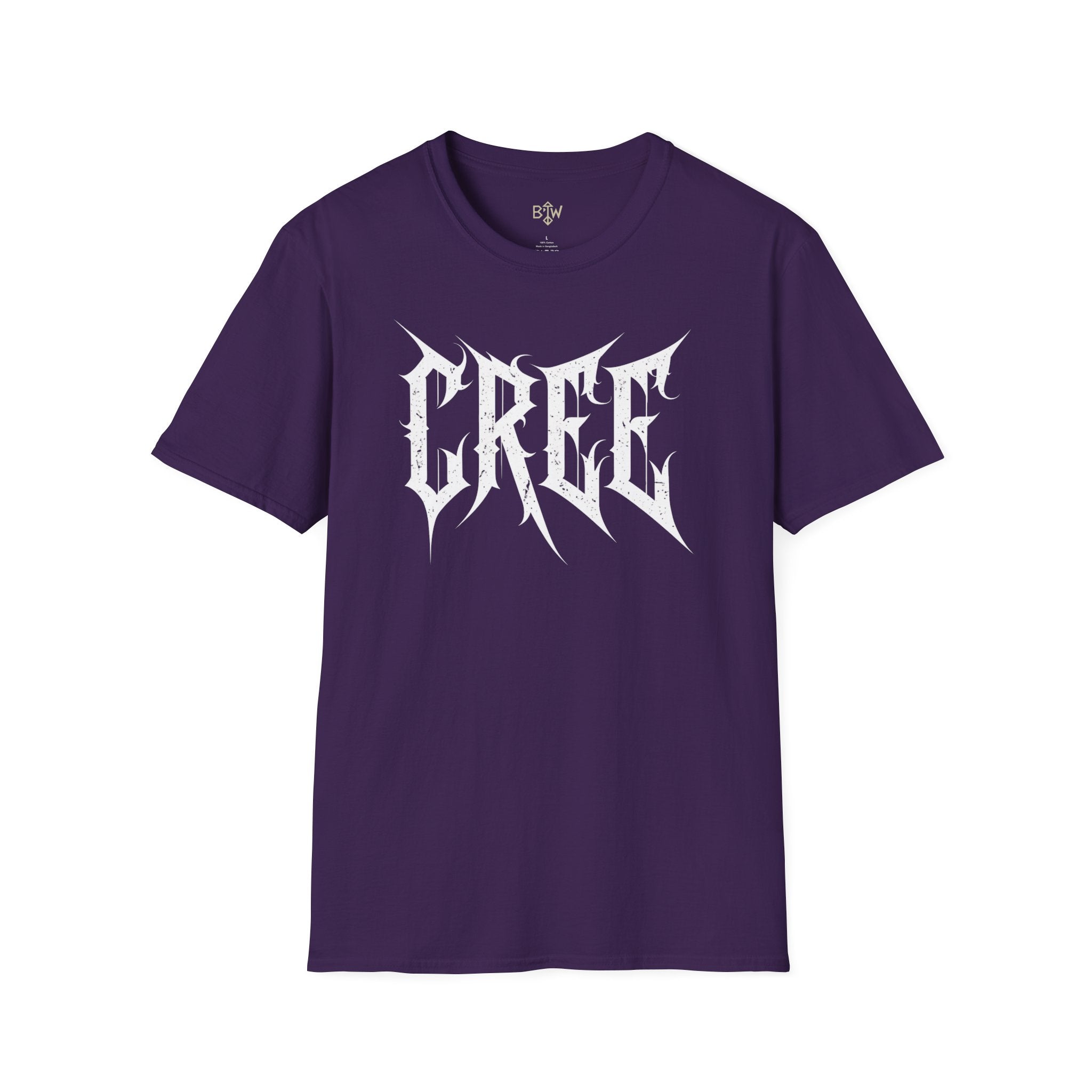 Cree Gothic Metal Logo T-Shirt
