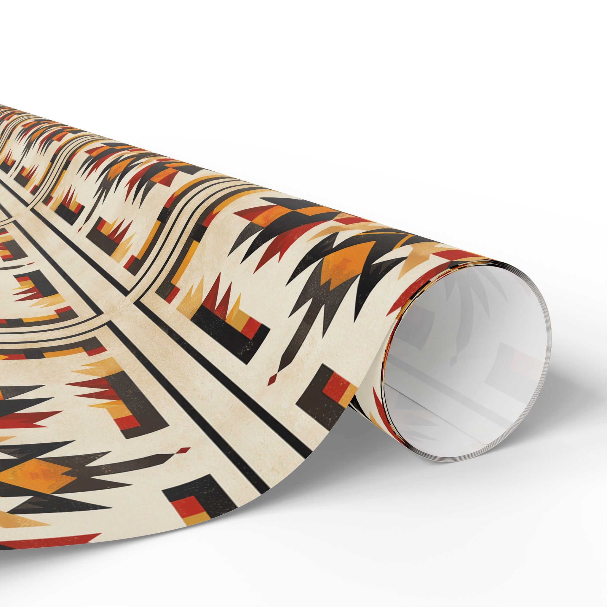 Sunburst Spirit – Plains Cree Geometric Wrapping Paper