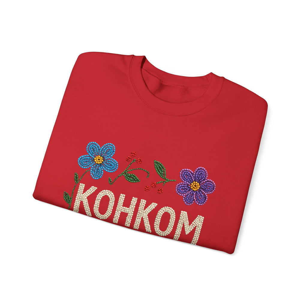 Hummingbird and Floral Kohkom Sweatshirt