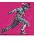 Cyber Spirit Dancer – Indigenous Futurism Digital Art Print